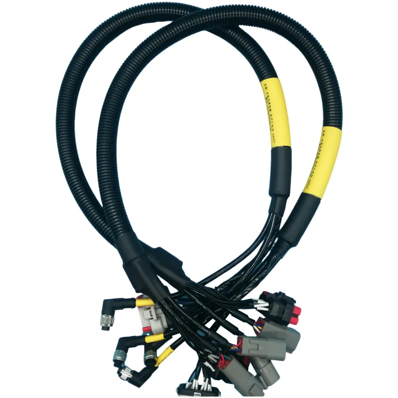 High-flex robotics cable assembly and wire harness on a robot arm